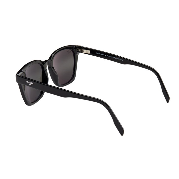 Maui Jim Shave Ice 533-02 Gloss Black Neutral Grey Polarized