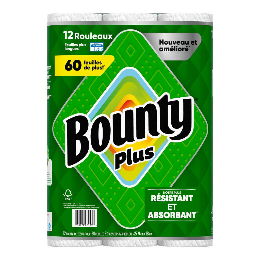 Papier essuie-tout Plus de Bounty