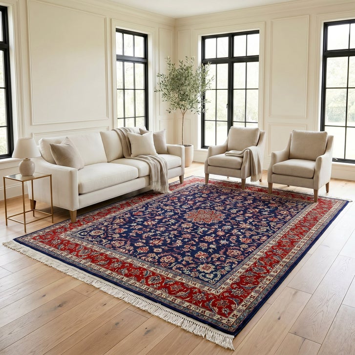 Montacute Hand Knotted Area Rug, Bilbao Navy, 8' x 10' | Costco