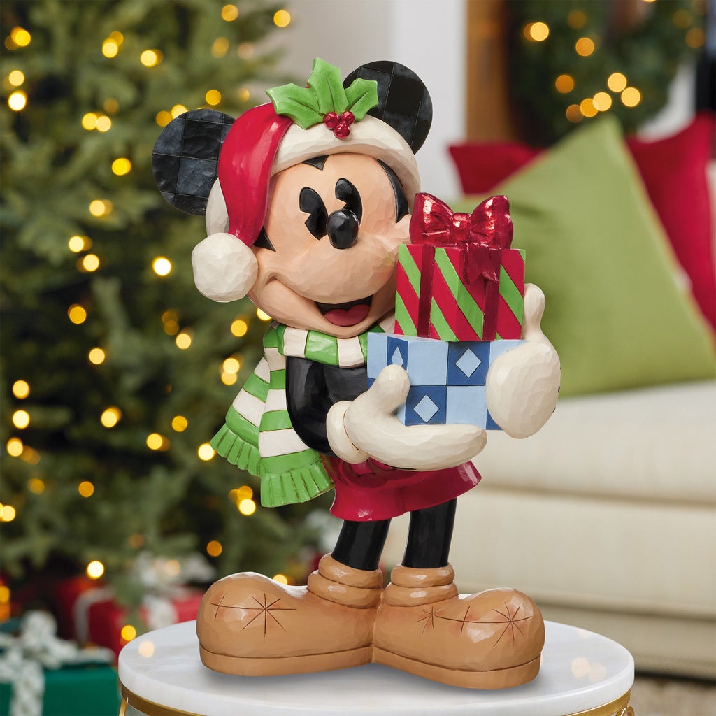 ミッキーマウス クリスマスフィギュア mickey mouse holiday Holiday Mickey with Presents Statue 43,82 cm (17,25 in.) | Costco