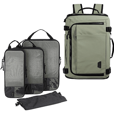 Bagsmart 38L Blast Backpack with 4-piece Compression Packing Cubes