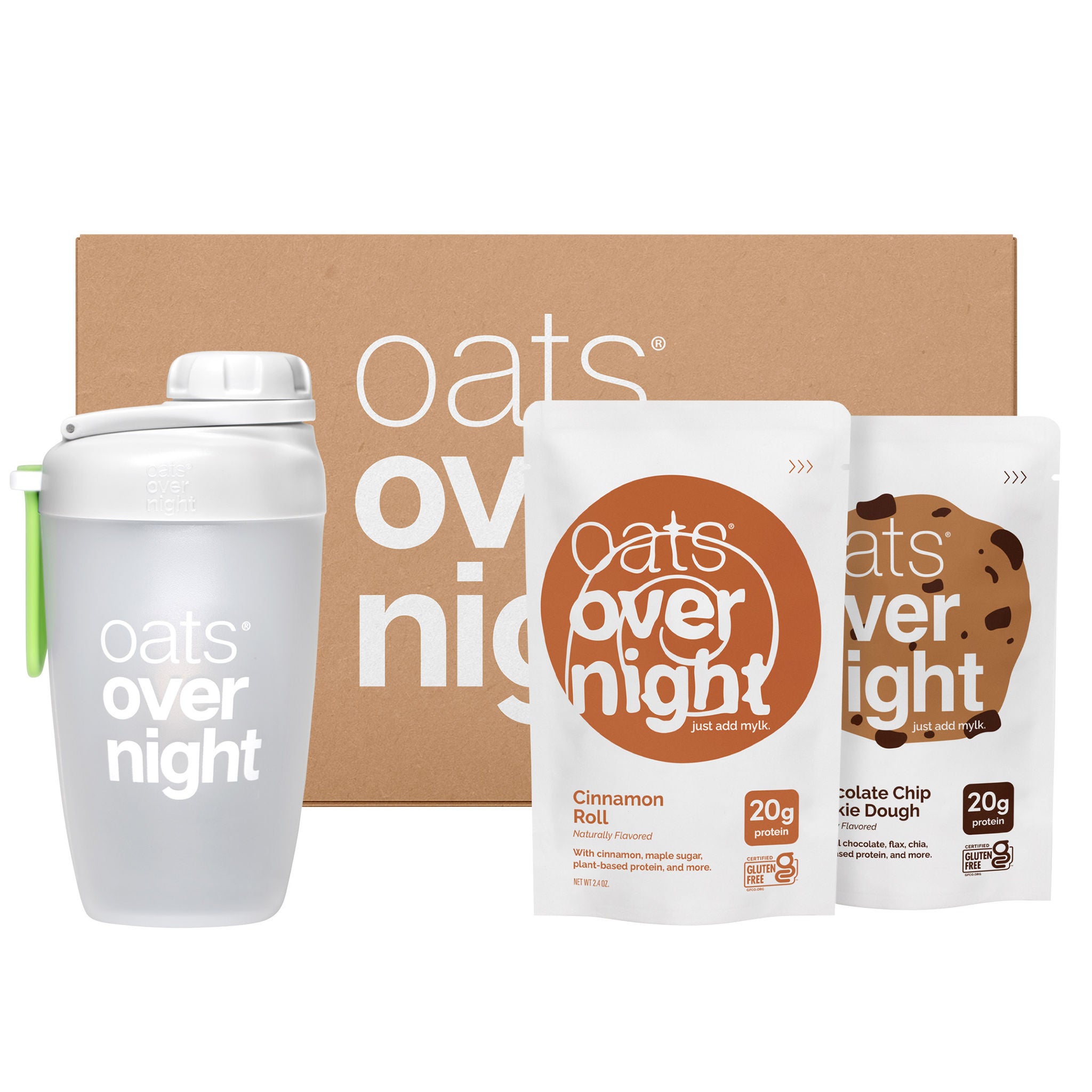 Oats Overnight, 20g Protein Shake, Cookie Dough & Cinnamon Roll 14