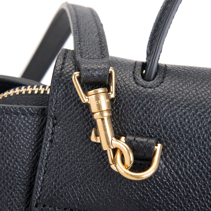 Celine Nano Belt Bag in Grained Calf Skin, Black | Costco