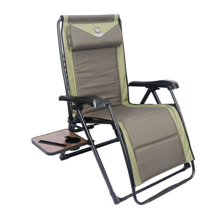 Timber Ridge Zero Gravity Lounger with Side Table and Adjustable
