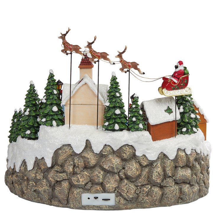 Snowy Holiday Village Centerpiece | Costco