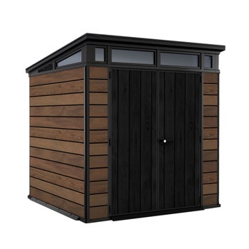Keter DecoCoat 7x7 Premium Modern Outdoor Storage Shed | Costco