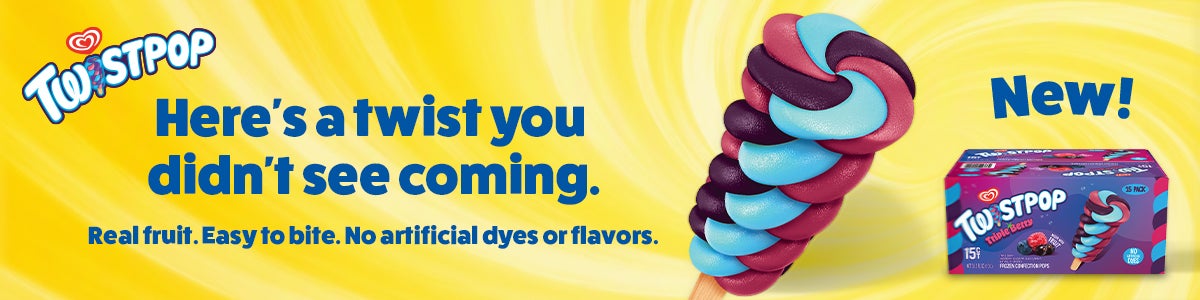NEW Twistpop Triple Berry Frozen Confection Pops, 15 ct