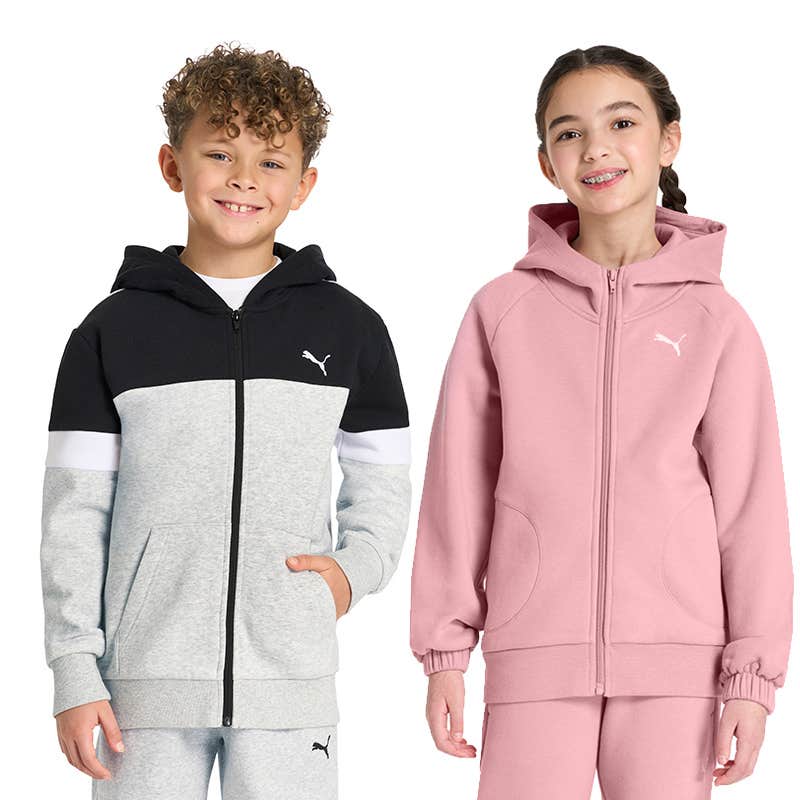 Puma kids fleece full zip sweater