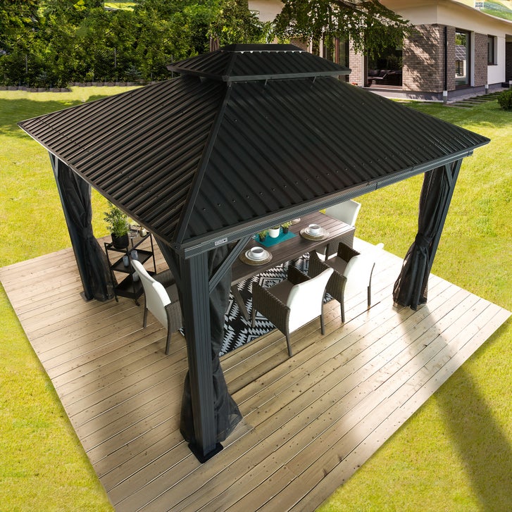 ♡即完新品 Cozue Ninomiya × OUTDOOR PRODUCTS♡ Sojag Kiana 10x12 Gazebo with Mosquito Netting | Costco