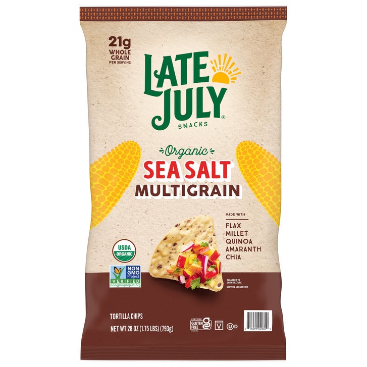 Late July Organic Sea Salt Multigrain Tortilla Chips, 28 oz | Costco