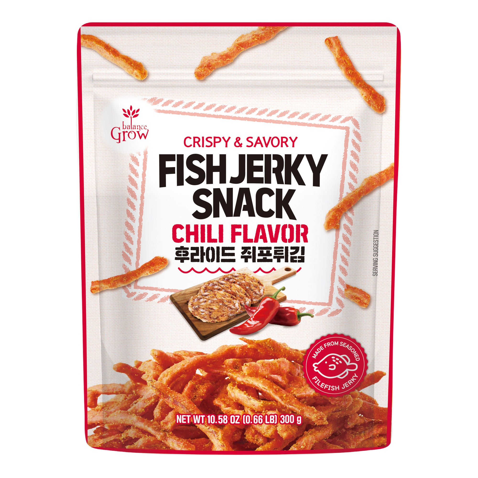 BALANCE GROW FISH JERKY SNACK 10.58 OUNCES