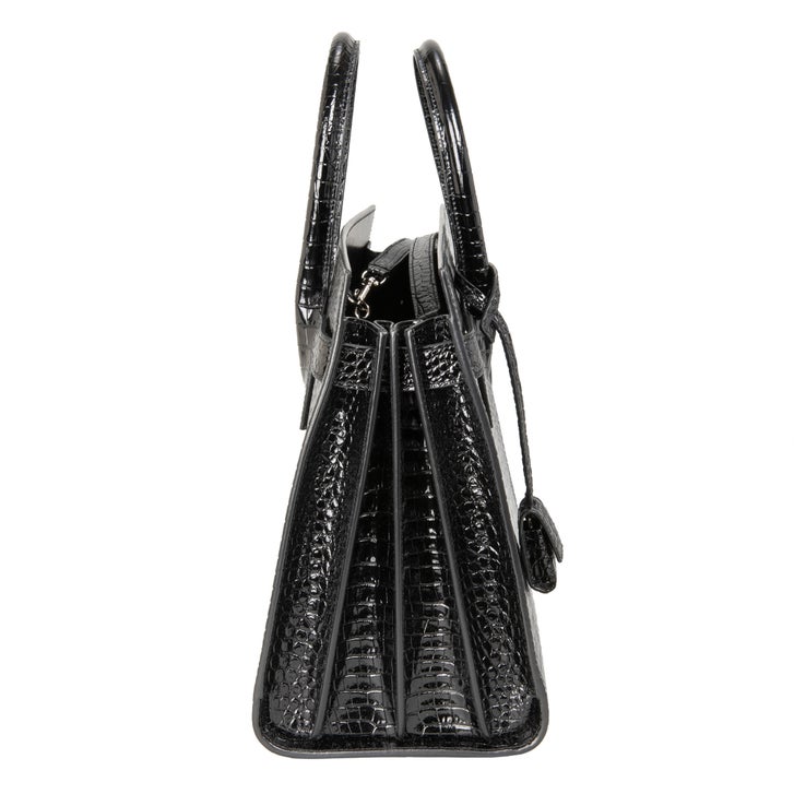 YSL Emb Croc Sac De Jour Shiny, Black | Costco