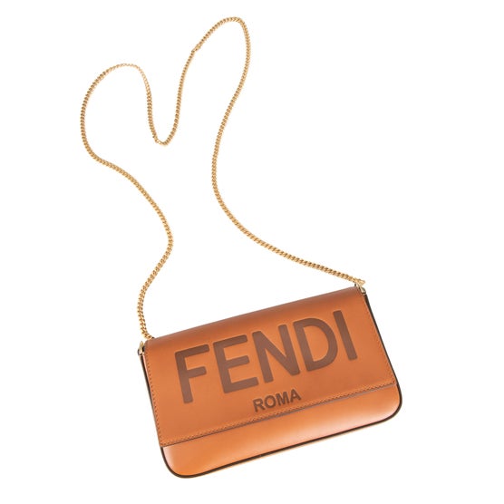 Fendi Small Wallet on Chain, Brown | Costco