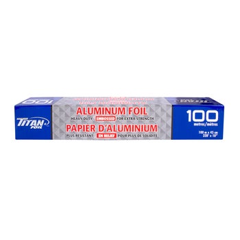 Titan Aluminum Foil Roll, 45 cm × 100 m | Costco