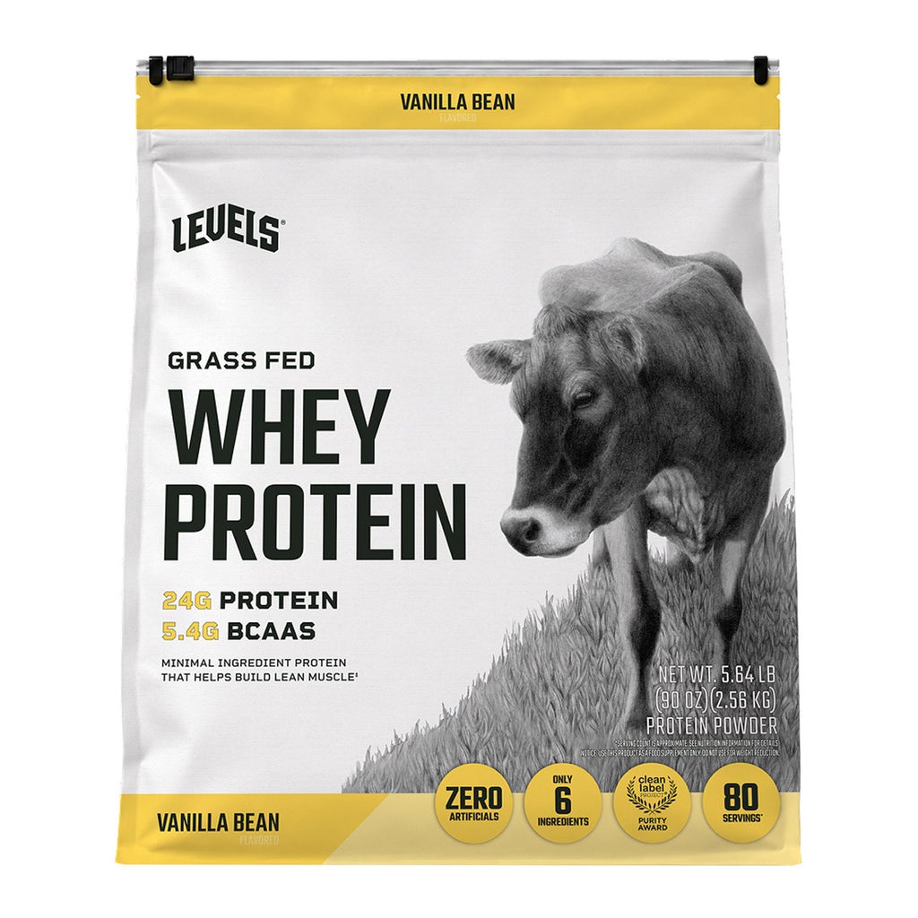 Levels Grass Fed Whey Protein, Vanilla Bean, 5.64 lbs | Costco