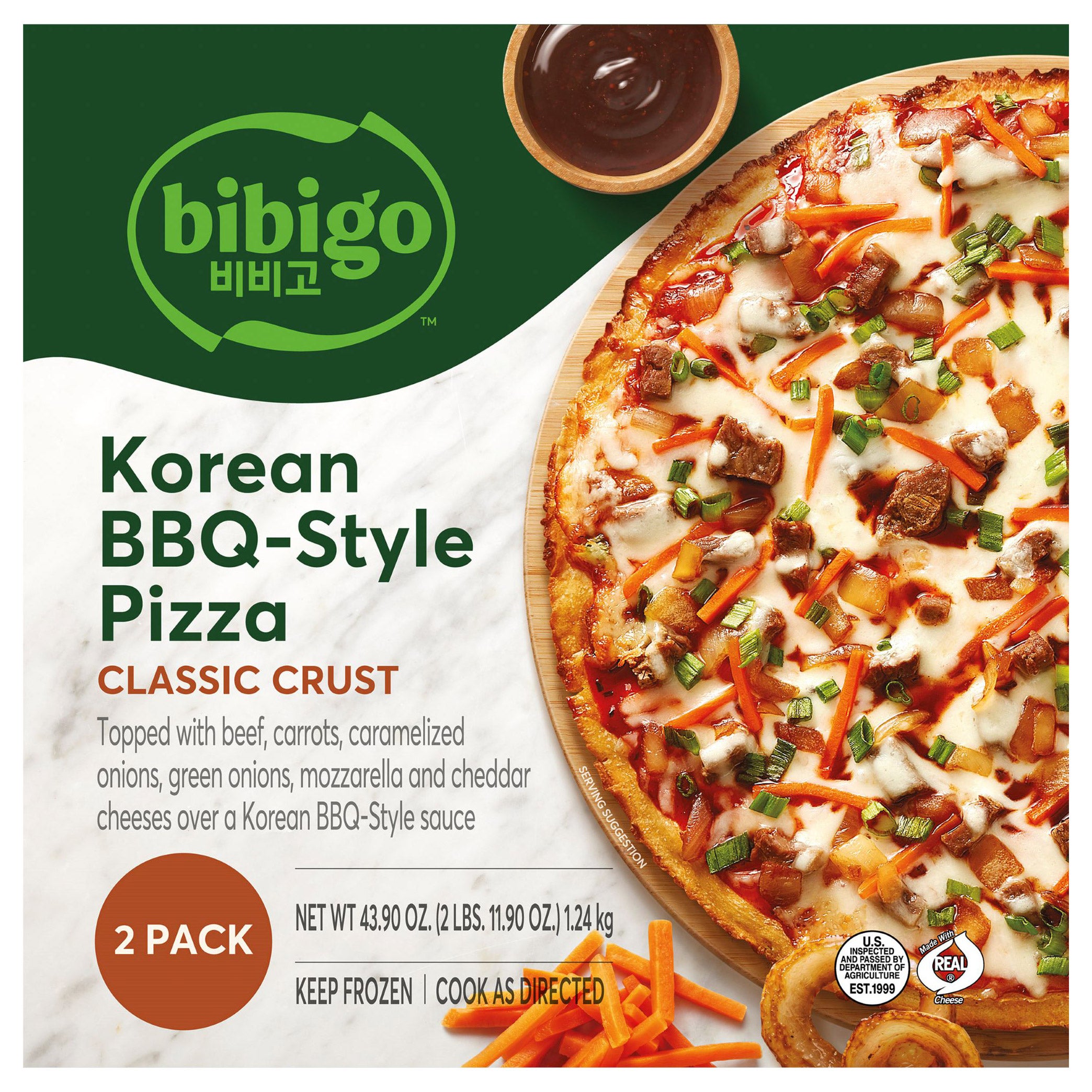 BIBIGO KOREAN BBQ-STYLE 2 PACK 43.9 OUNCES