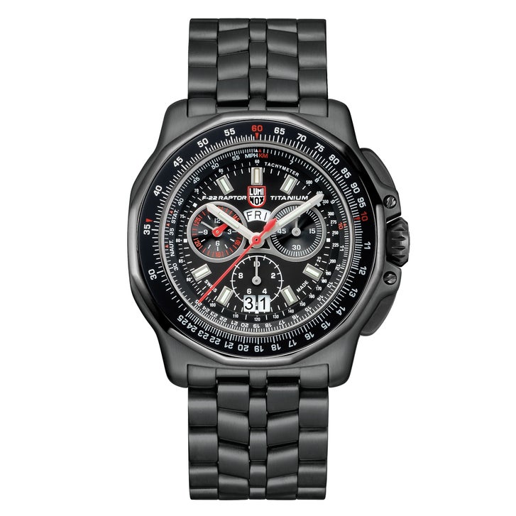 Luminox 時計　スイス製　F-22 クロノグラフ Luminox F22 Raptor Titanium Men's Pilot Watch, 44mm | Costco