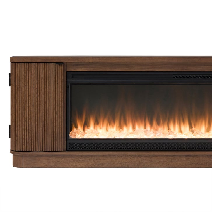 Tresanti Jordyn 85” Console with ClassicFlame Electric Fireplace