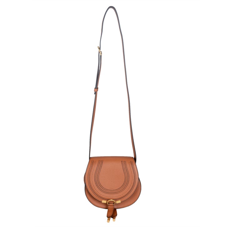 Chloe Marcie Small Saddle Bag, Tan | Costco