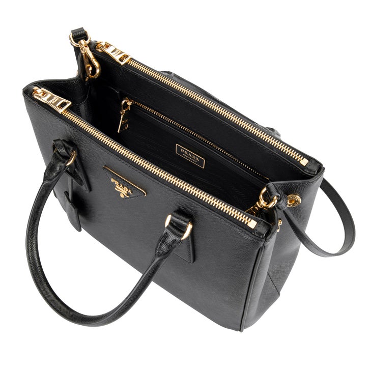 Prada Small Saffiano Leather Galleria Bag, Nero | Costco