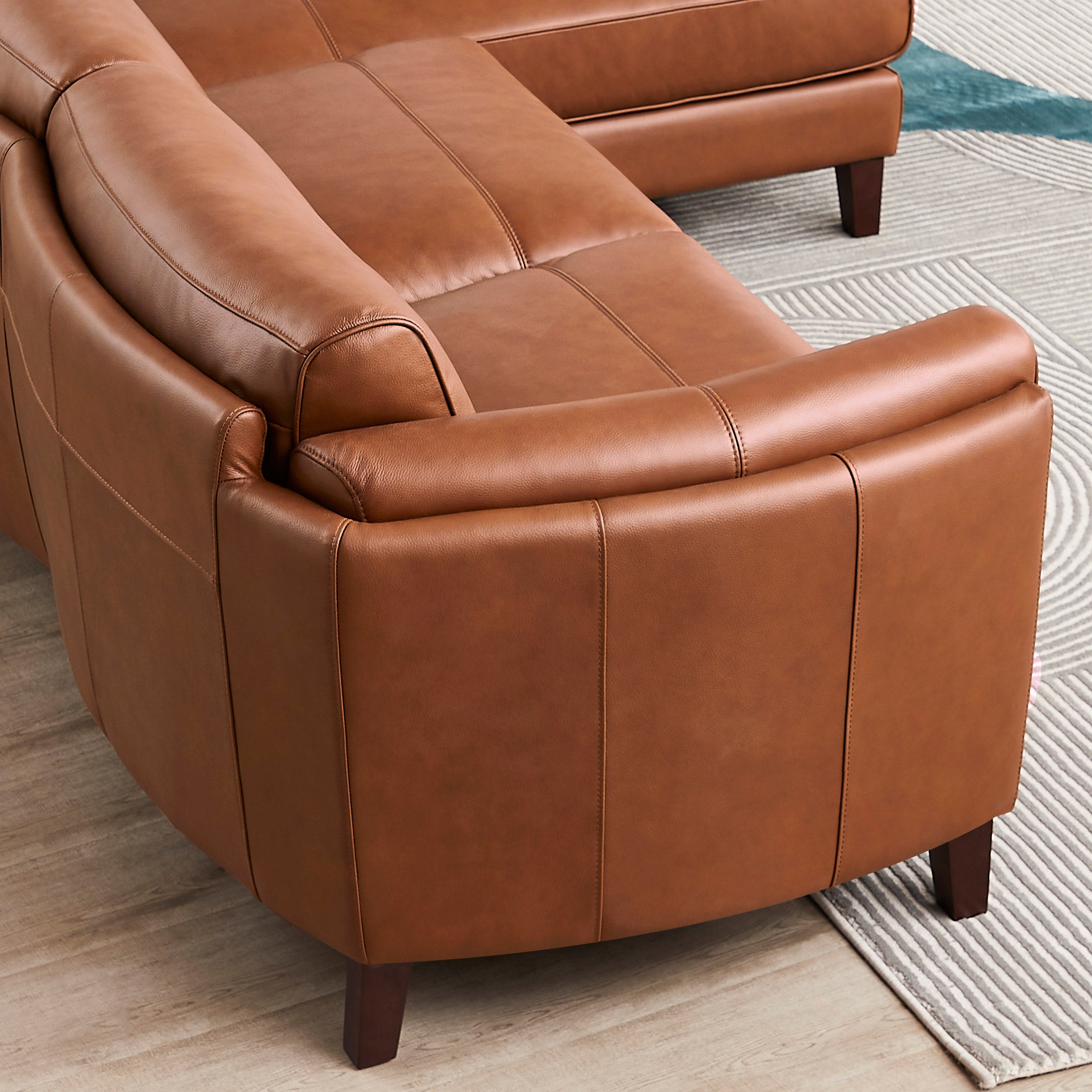 COTY コティ　COMPLICE de FLANCOIS 185.06 Antilles 2-piece Leather Sectional | Costco