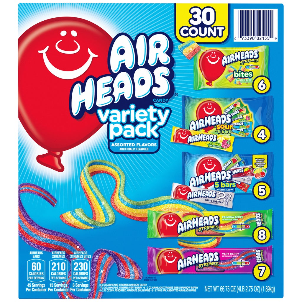 Airheads Candy, Variety Pack, 30-count | Costco