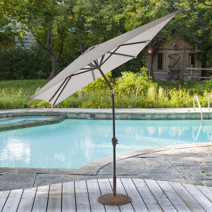 hampton bay crest ridge 10 foot steel market patio umbrella Replacement Canopy for 6.5' x 10' 314020938 Hampton Bay 6.5 ft. x