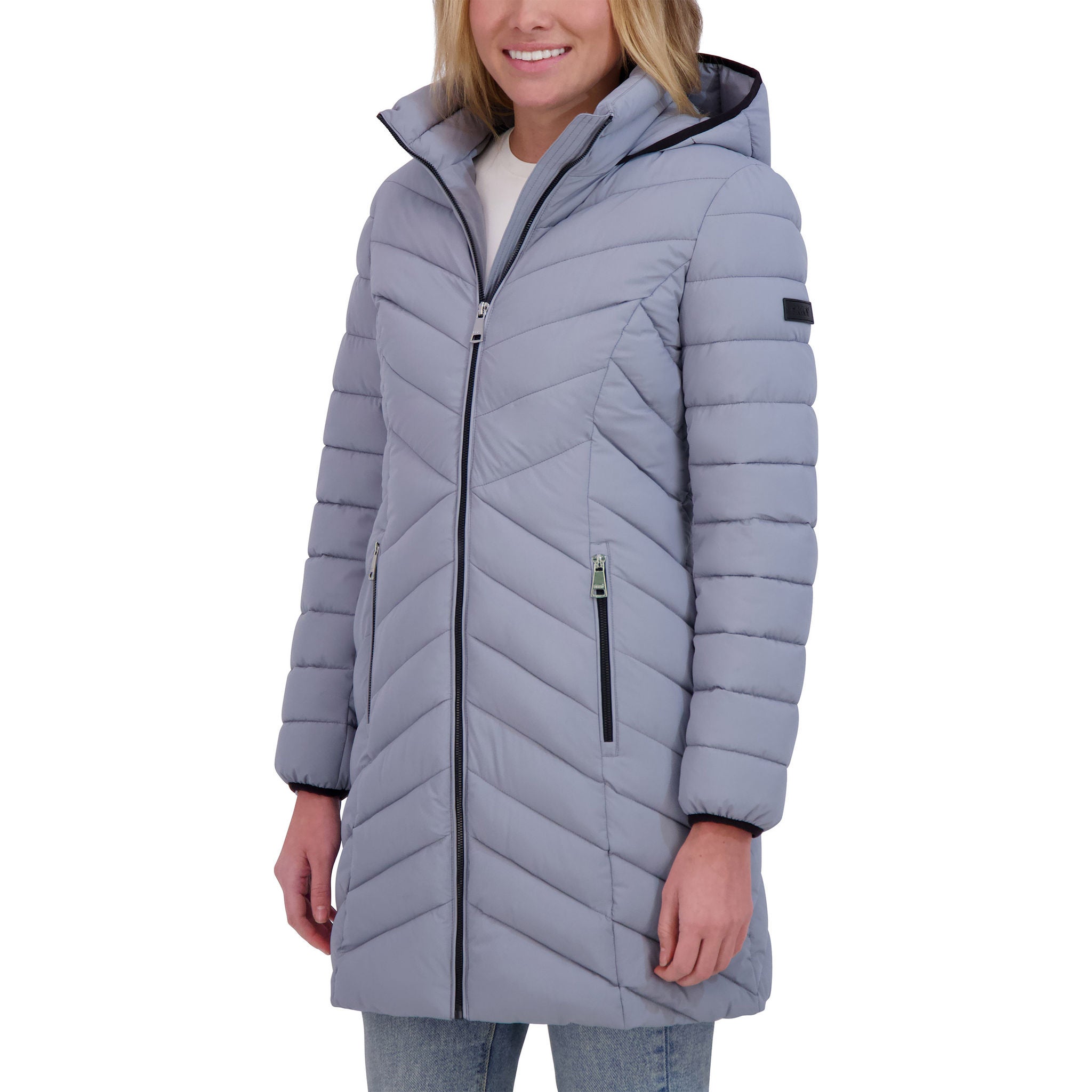 DKNY WOMEN'S STRETCH WALKER COAT