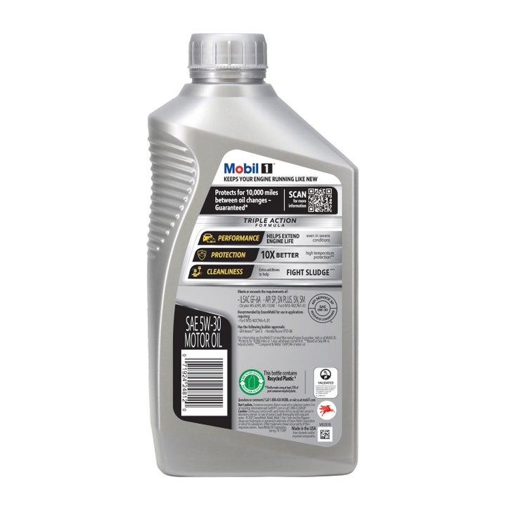 Mobil 1 Advanced Full Synthetic Motor Oil 5W-30, 1-Quart/6-pack