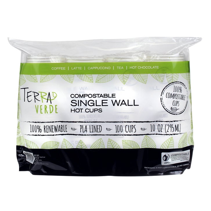 iECO Compost Single Wall Cup 10oz, 5 Packs of 100 | Costco