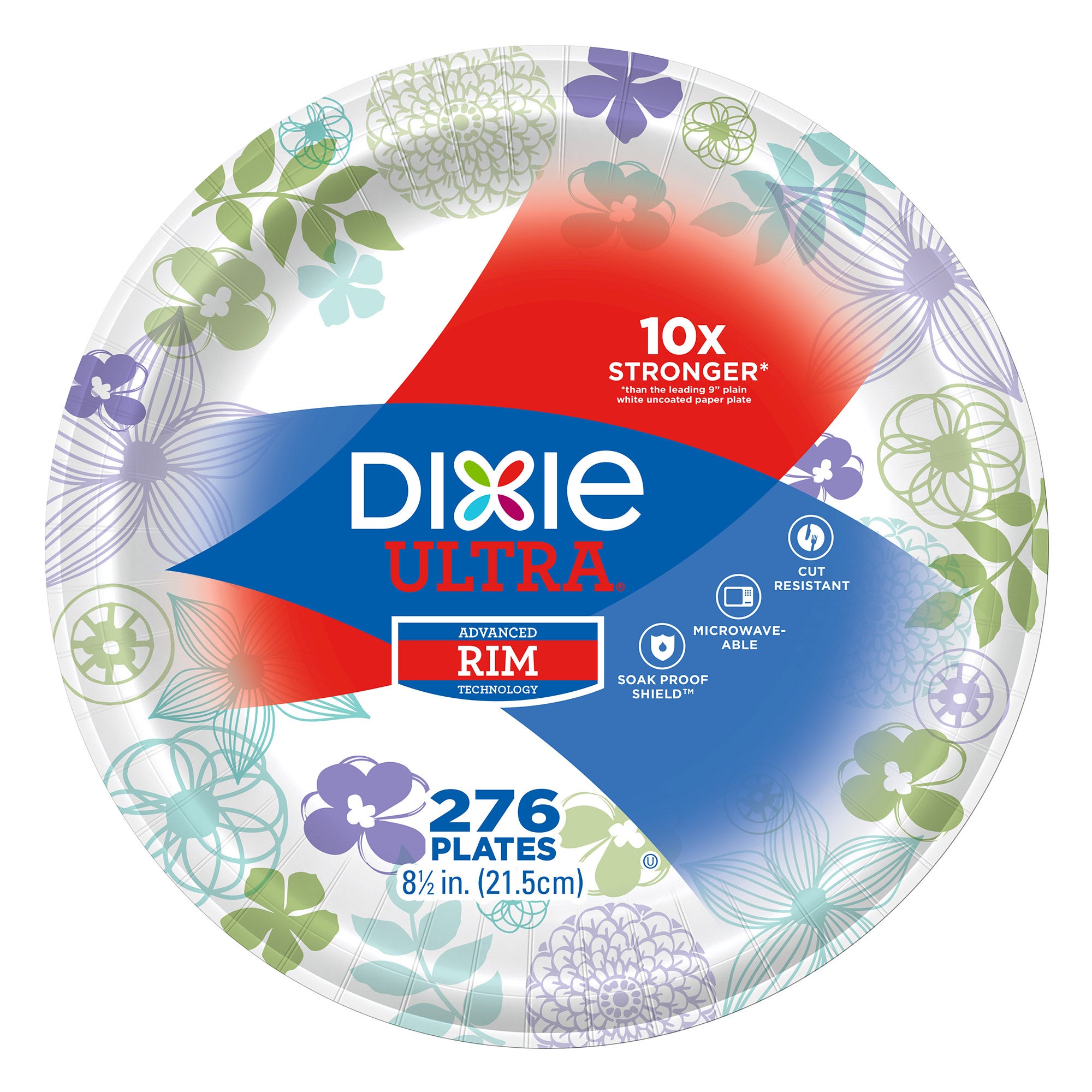 DIXIE ULTRA 8 1/2" PLATES 276 COUNT