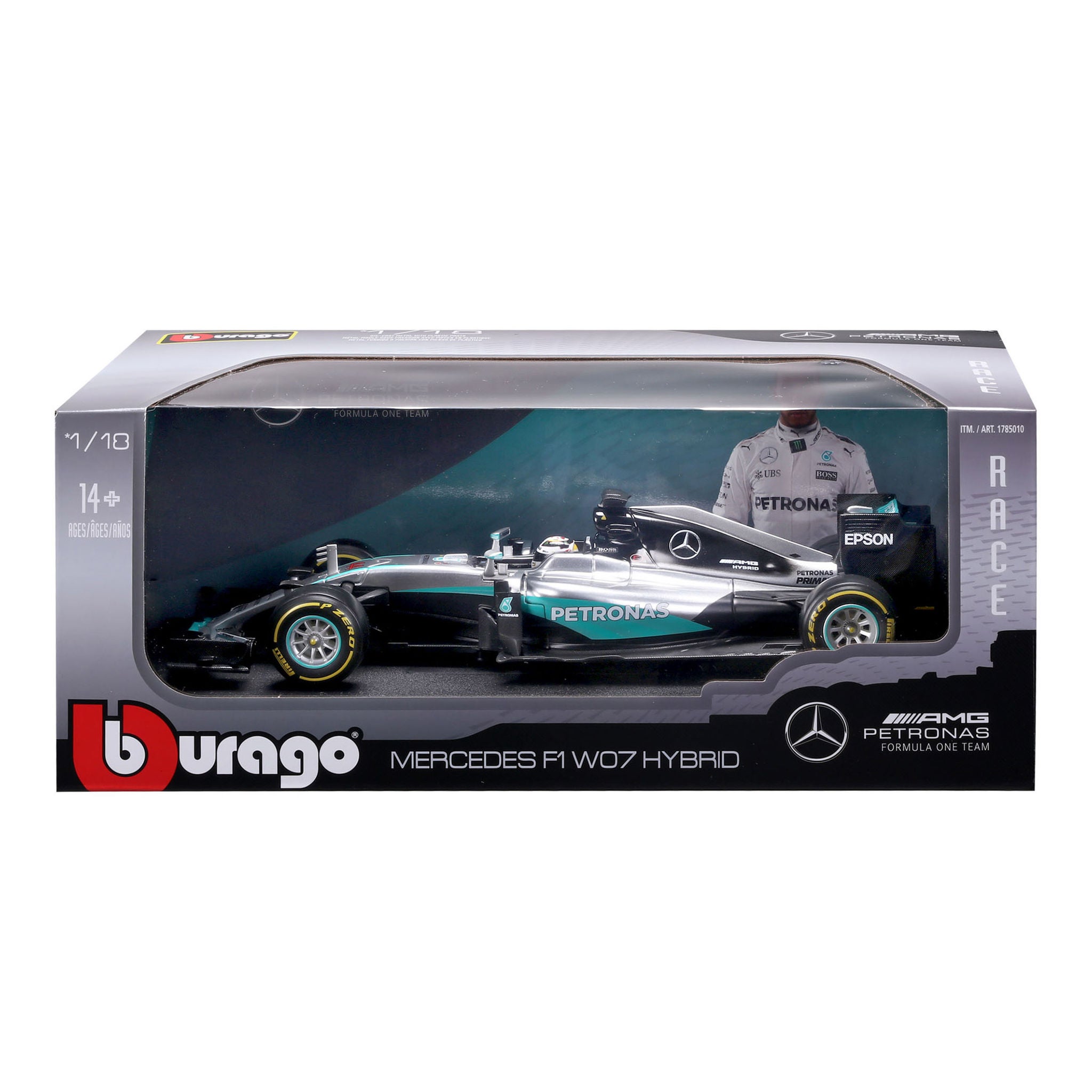 Bburago 1:18 Formula Die-cast Car, Mercedes | Costco