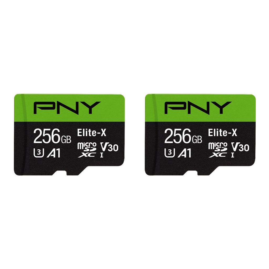 PNY 256GB Elite-X Class 10 U3 V30 microSDXC Flash Memory Card 2