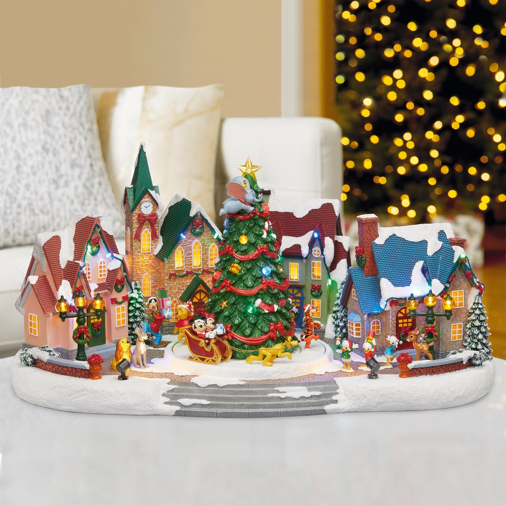 アニメーション付き村のシーン　コストコ　village scene Disney Animated Village with Lights and Music | Costco