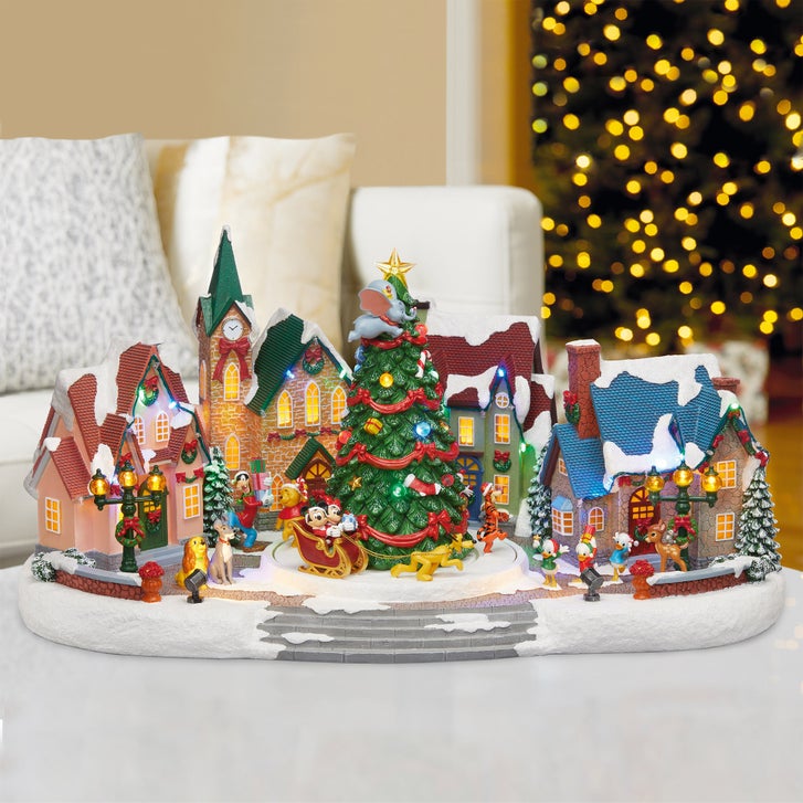 アニメーション付き村のシーン　コストコ　village scene Disney Animated Village with Lights and Music | Costco