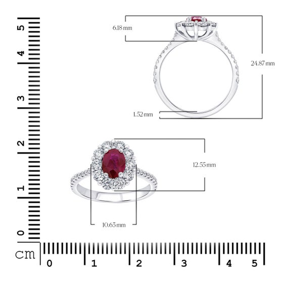 Ruby and Diamond Platinum Ring | Costco