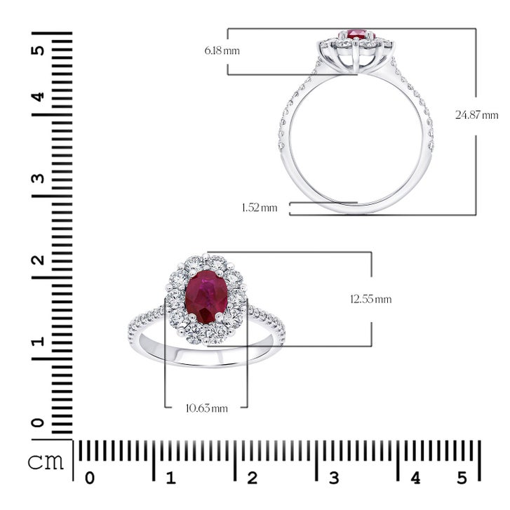 Ruby and Diamond Platinum Ring | Costco