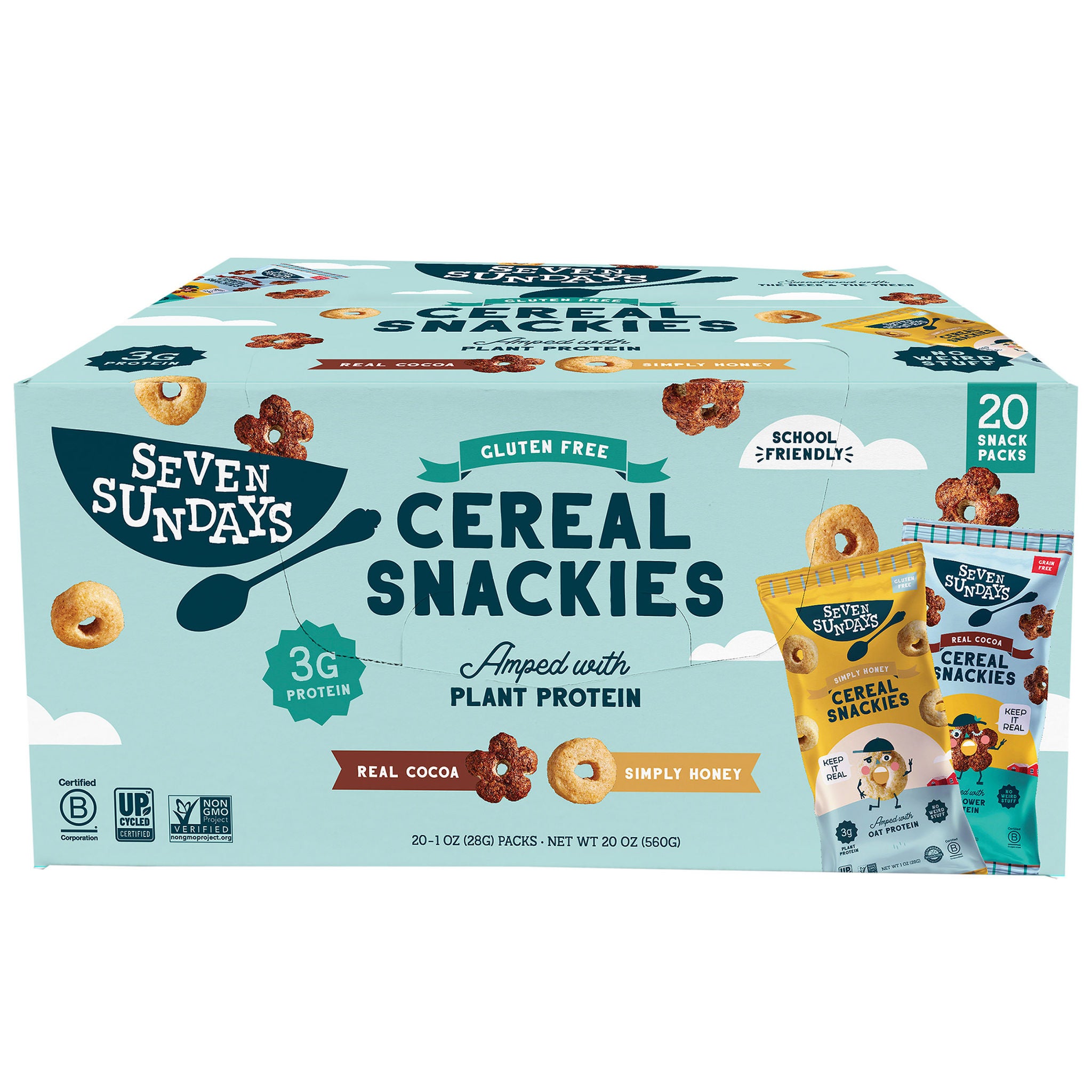 SEVEN SUNDAYS CEREAL SNACKIES 20 PACK 1 OUNCE EACH