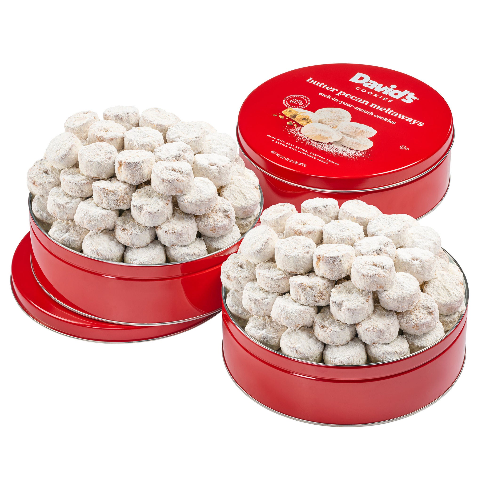 David's Cookies Butter Pecan Meltaways, 3 Pack, 6 lb Total | Costco