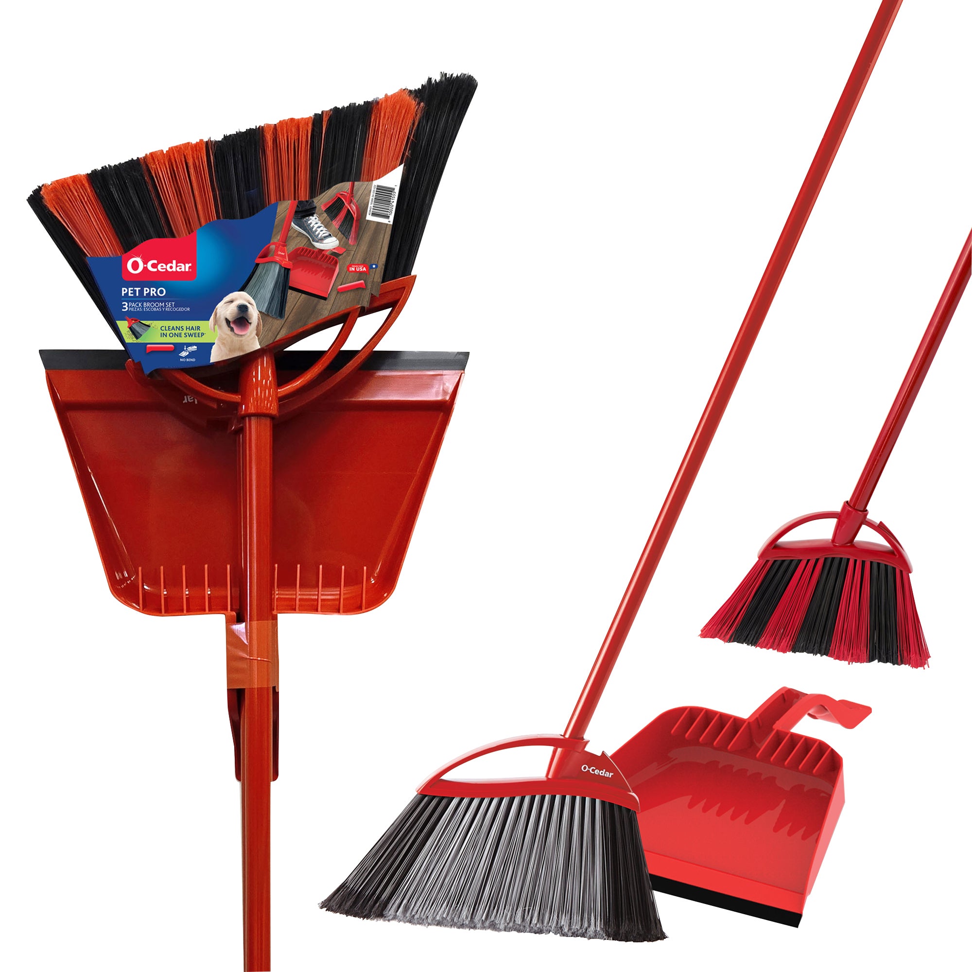 O-Cedar One Sweep & Pet Pro Broom with Step-on Dustpan | Costco