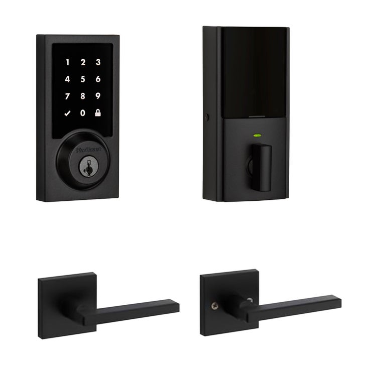 Kwikset 916 Contemporary Z-Wave Smart Lock with Halifax Lever | Costco