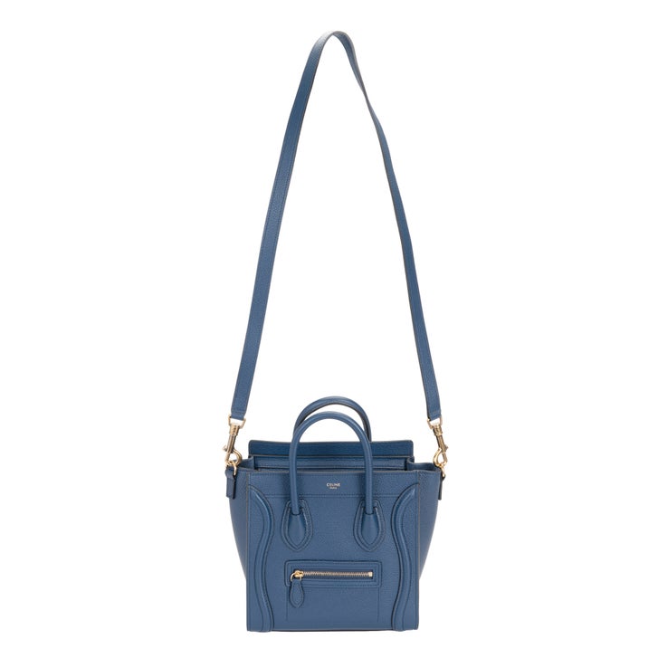 Celine Nano Luggage Shoulder Bag, Blue | Costco