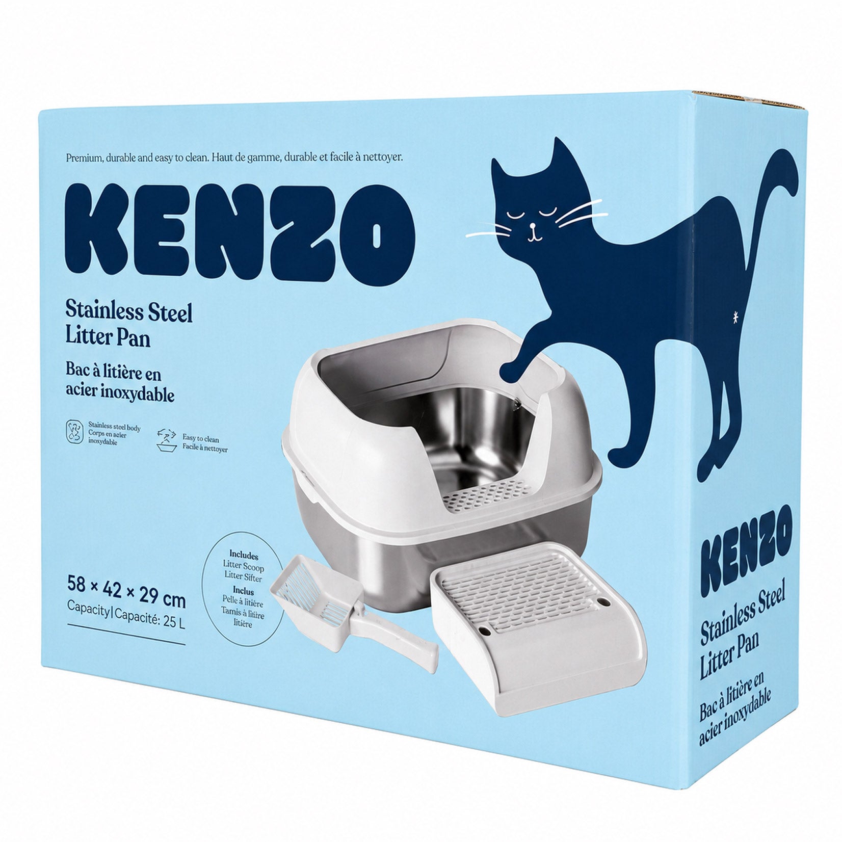 キャッツ CATS 35DP 112 新品未開封 Kenzo Stainless Steel Cat Litter Pan, 25 L | Costco