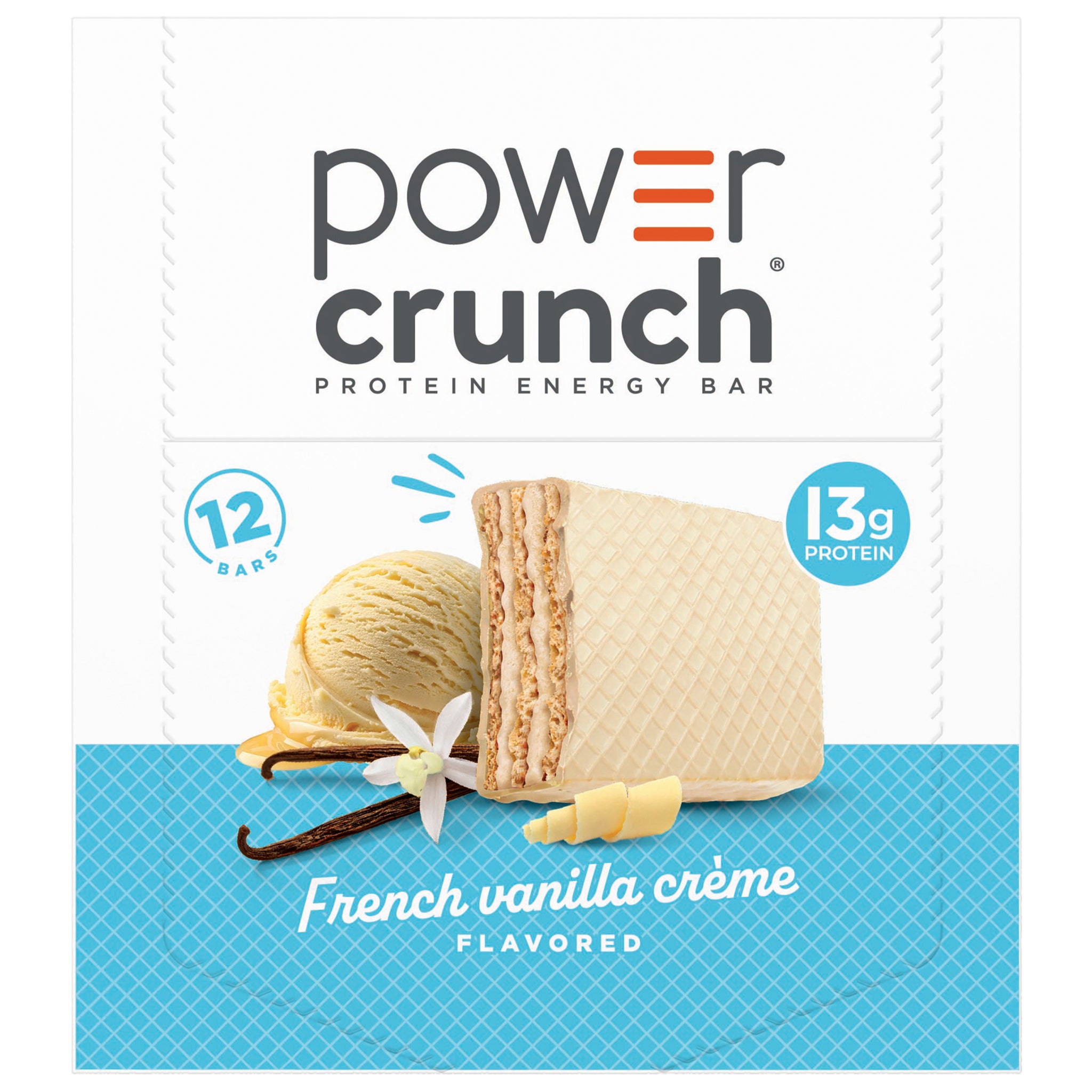 Power Crunch Protein Energy Bars, 14g Protein, French Vanilla, 1.4