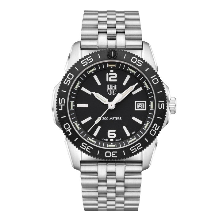 Luminox Pacific Diver Ripple Stainless Steel Black Dial Men's