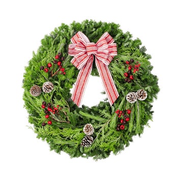 Premium Winter Garden Wreath, Whimsical Theme, 71 cm (28 in.)