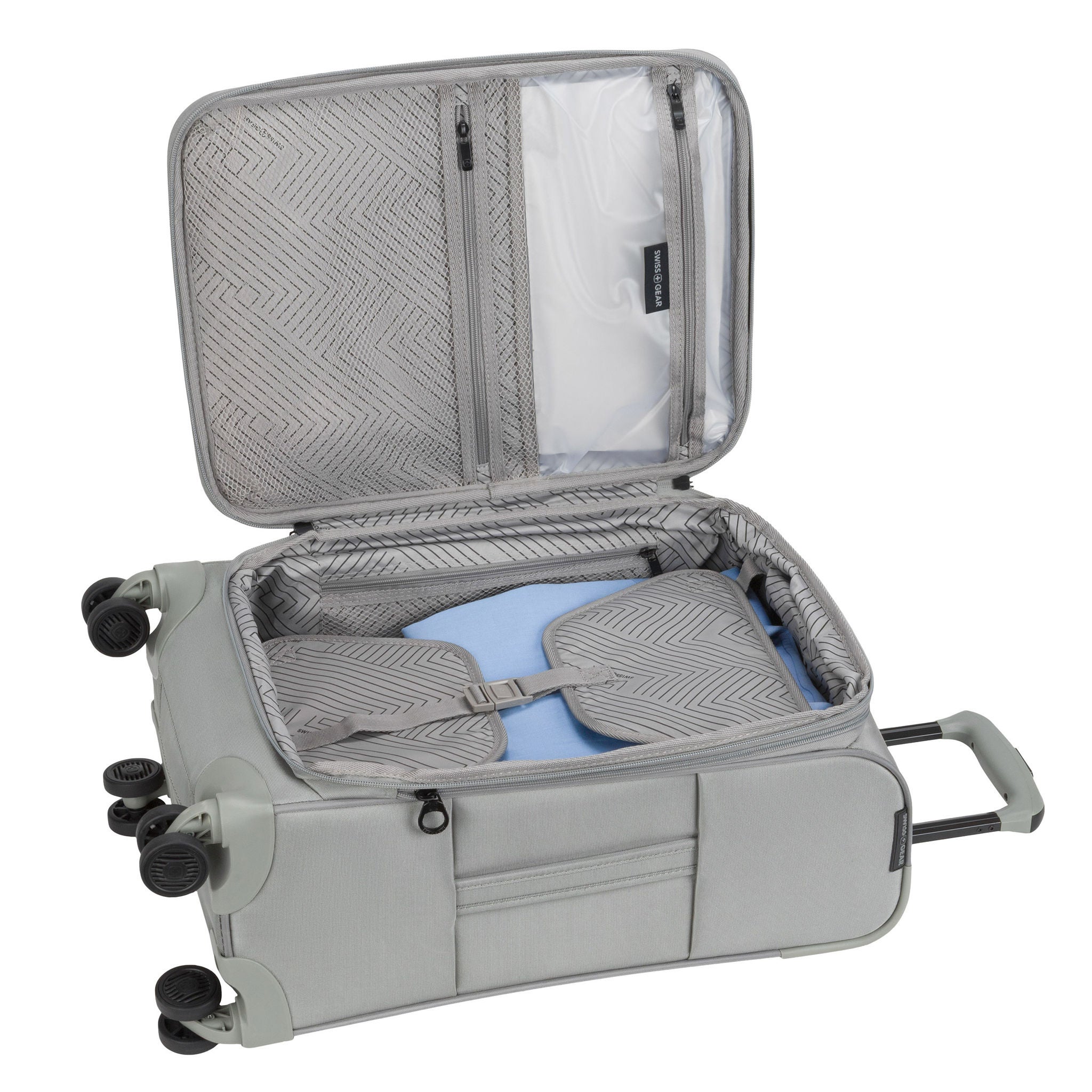 【中古】「未使用品」Classic Bergman - 5 Disc Set SwissGear 8099 2-piece Expandable Softside Spinner Luggage Set