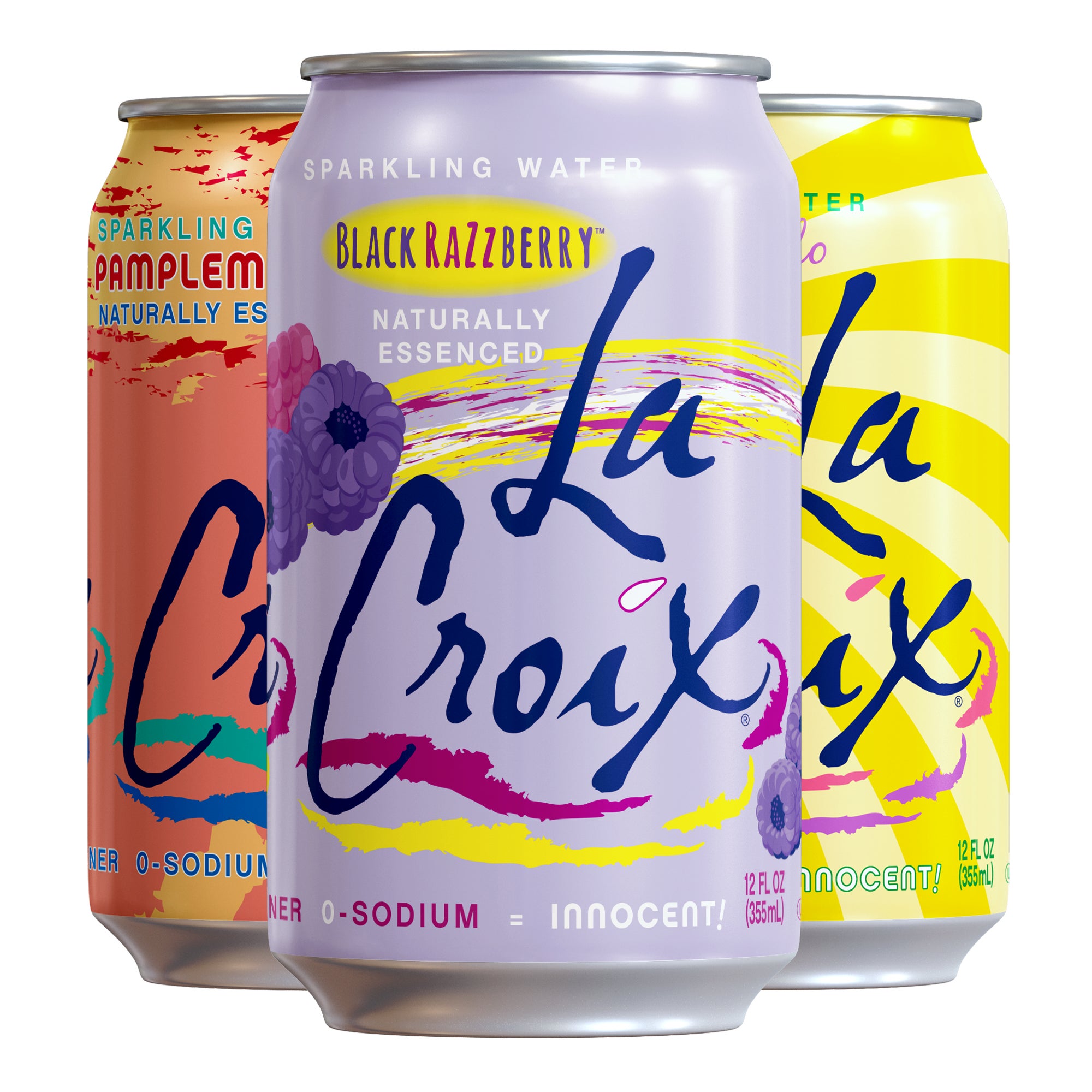 La Croix Sparkling Water, Pamplemousse, Limoncello and Black Razz