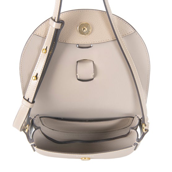 Chloe Darryl Leather Saddle Bag, Gray | Costco