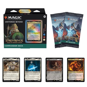 mtg lotr commander deck set Lord of the Rings Deck: The Hosts of Mordor Unboxed The beloved story and characters of The Lord of the Rings meet the thrilling gameplay of Magic Magic: The Gathering The Lord
